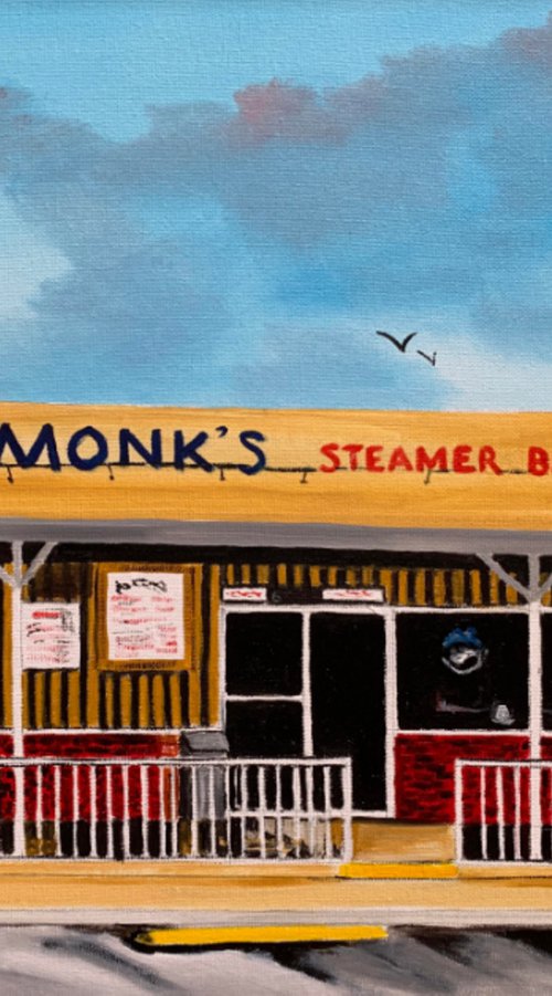 Monk's Steamer Bar In Gulf Gate, Florida  #188820 by Lloyd Dobson