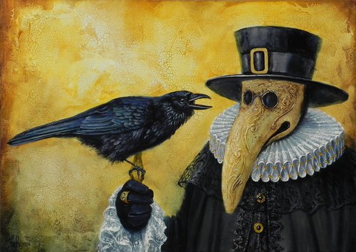 "Doctor and Crow" by Yurii Novikov