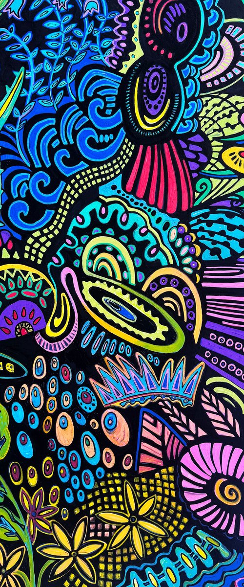 Psychedelic Garden by Laurel Macdonald