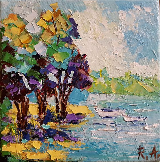By the lake 20*20 cm