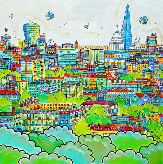 Cartoon Vibrant London