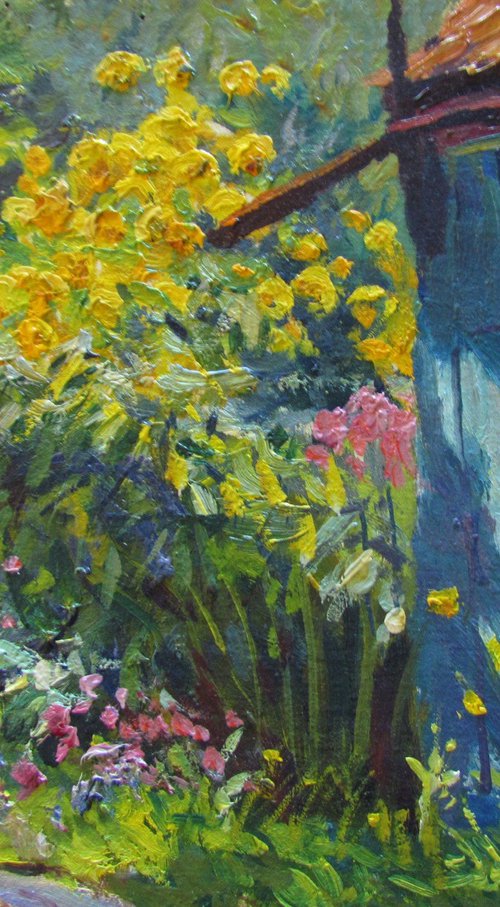 Yellow flowers by Viktoriia Pidvarchan