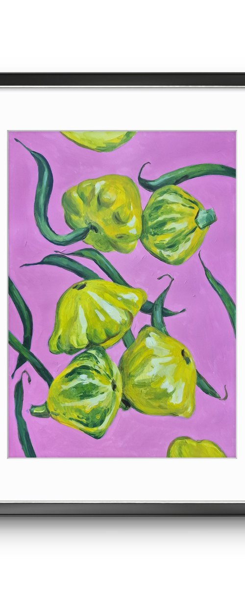 "Pattypan squash dancing" by Dita Galas