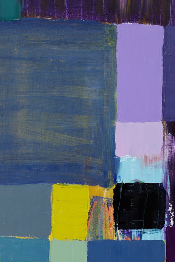 Squares / Yellow Purple