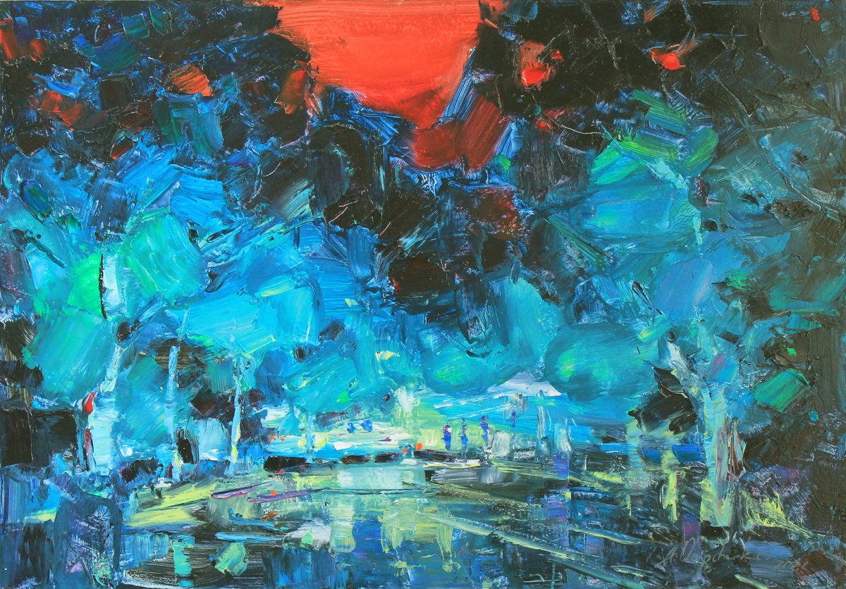Distant Glow By Alisa Onipchenko-Cherniakovska, 20 X 14, Artwork For Sale On Artfinder