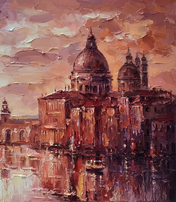 "Venice" original oil painting 70x50