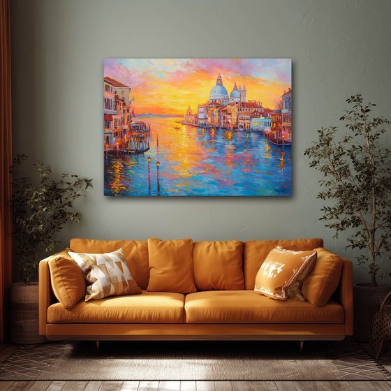 Venice Sunset Reflections