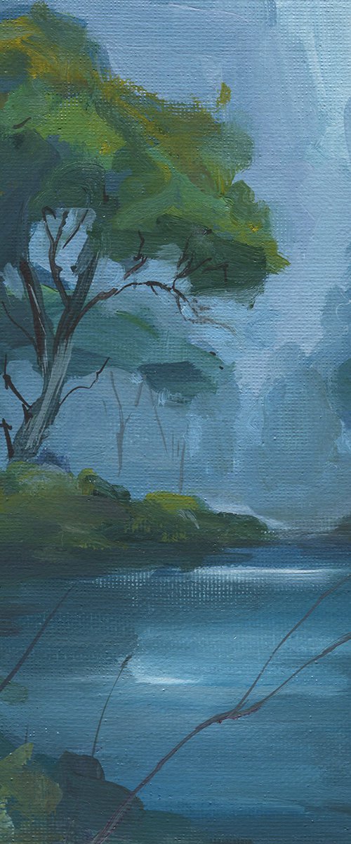 Blue Hour by the River by Alexeï Yakurin