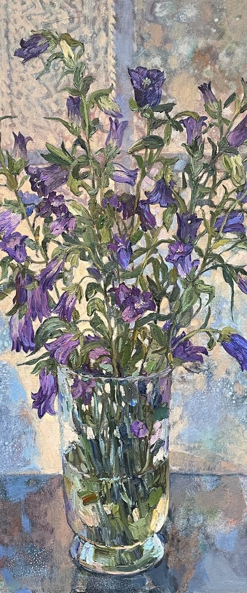 Bouquet of bellflowers by Nadezda Stupina