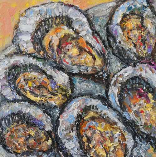 Oysters in a Plate by Katia Ricci