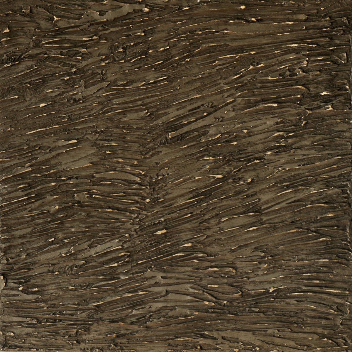 Organic Abstract Acrylic Painting By Bo Kravchenko, 12 X 12, Fossil Art 2, Original Artwork