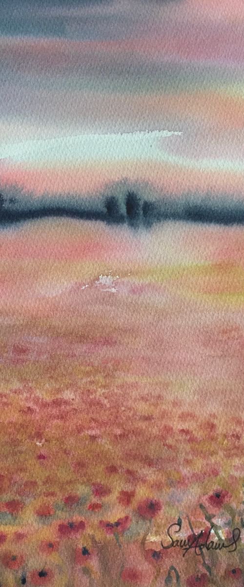 Poppies embrace by Samantha Adams
