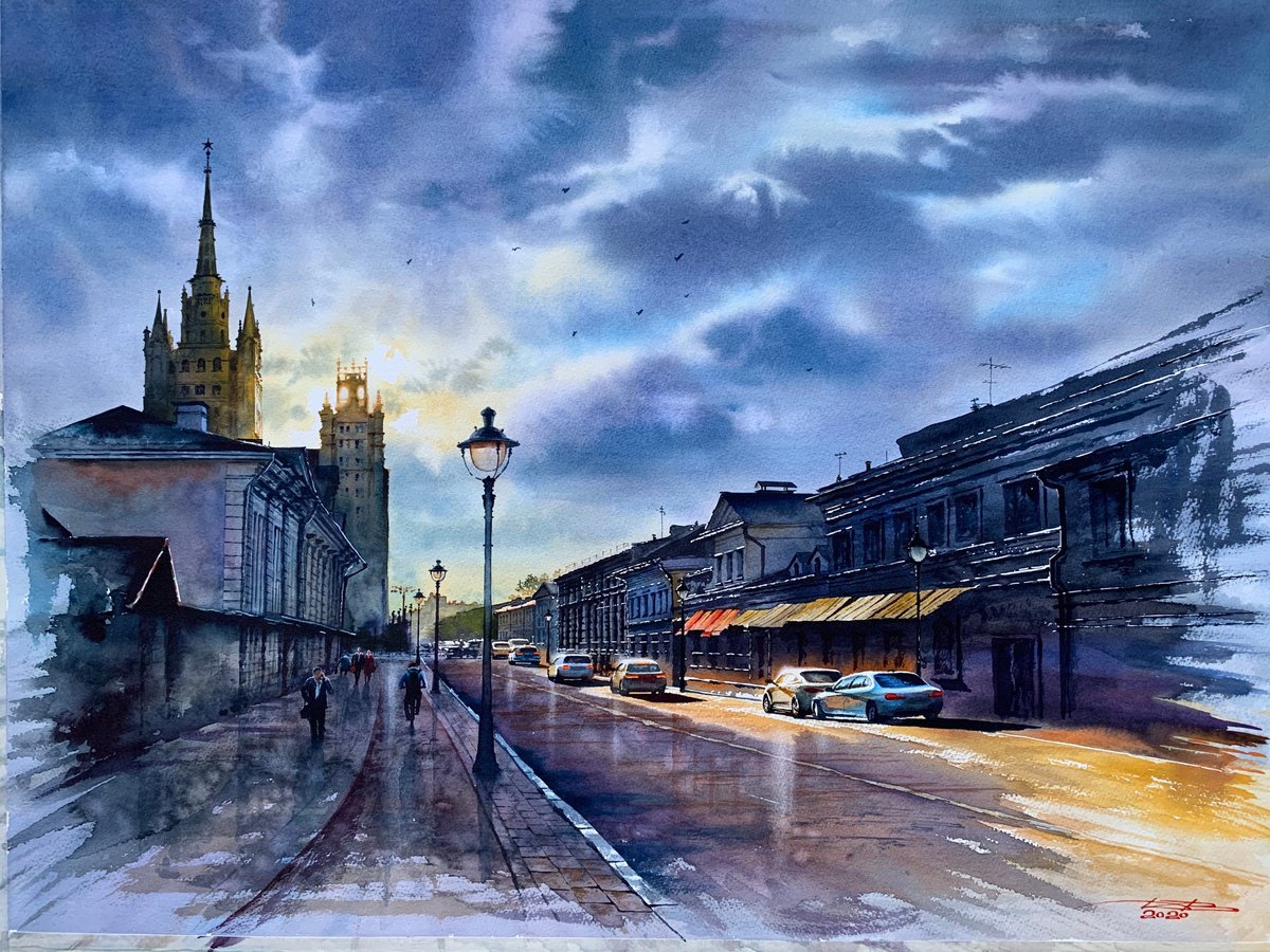 Moscow street by Igor Dubovoy