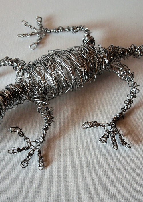 Silver Lenny Lizard by Steph Morgan