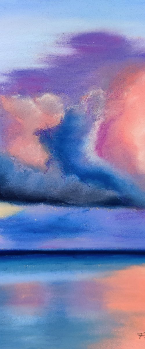 Stormy sunset by Francesca Licchelli