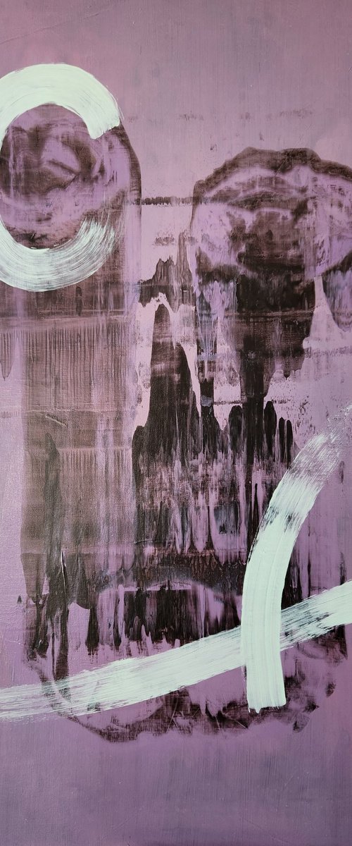 ENCODED V - Abstract Painting by Alessandro Criscito