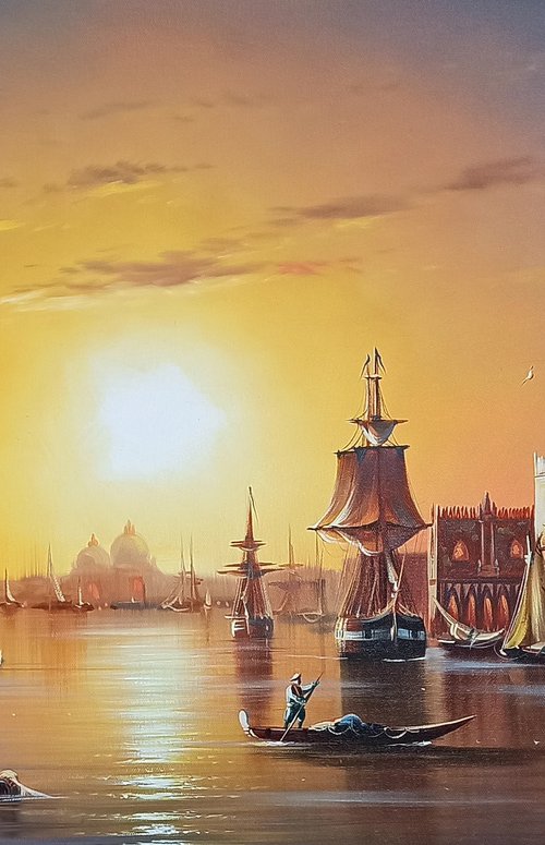 Port -1(60x90cm, oil painting) by Mexak Xazaryan