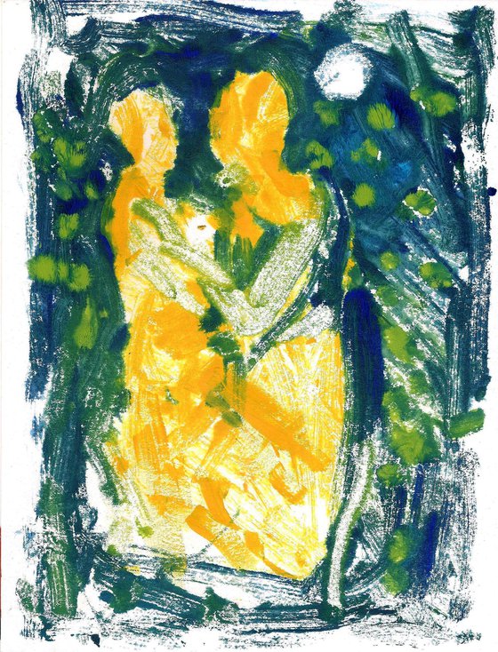Mother, child and the Moon
