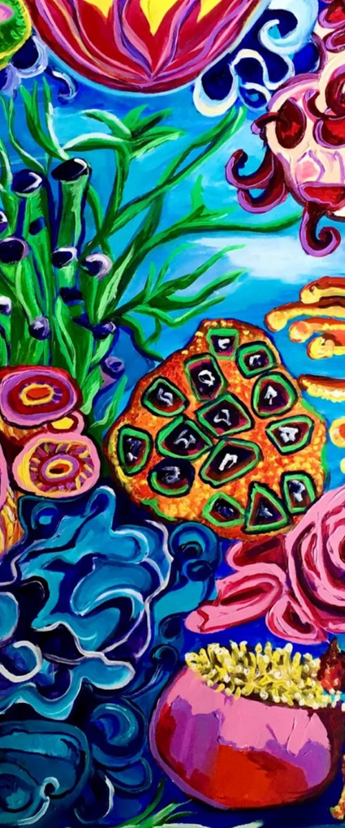 Abstract oceanic dreams #1 by Olga Koval