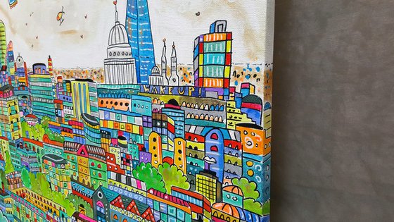 Cartoon Vibrant London