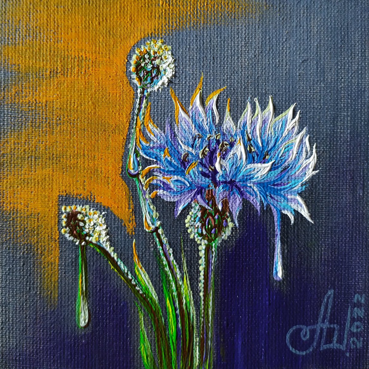 Cornflowers (hope) by Anna Shabalova
