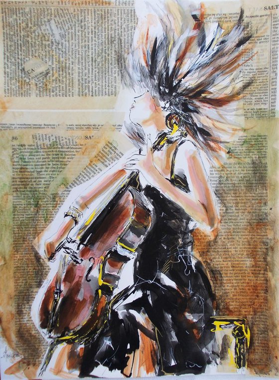 Fermata - Woman Musician Playing Cello