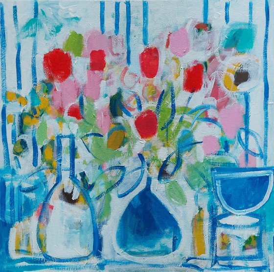 Still Life and Blue Vase II