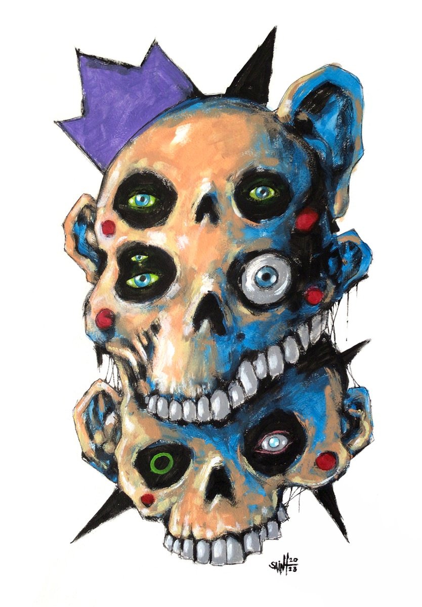 3 skulls by Ruslan Aksenov