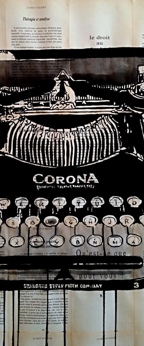 vintage typewriter by jan noah