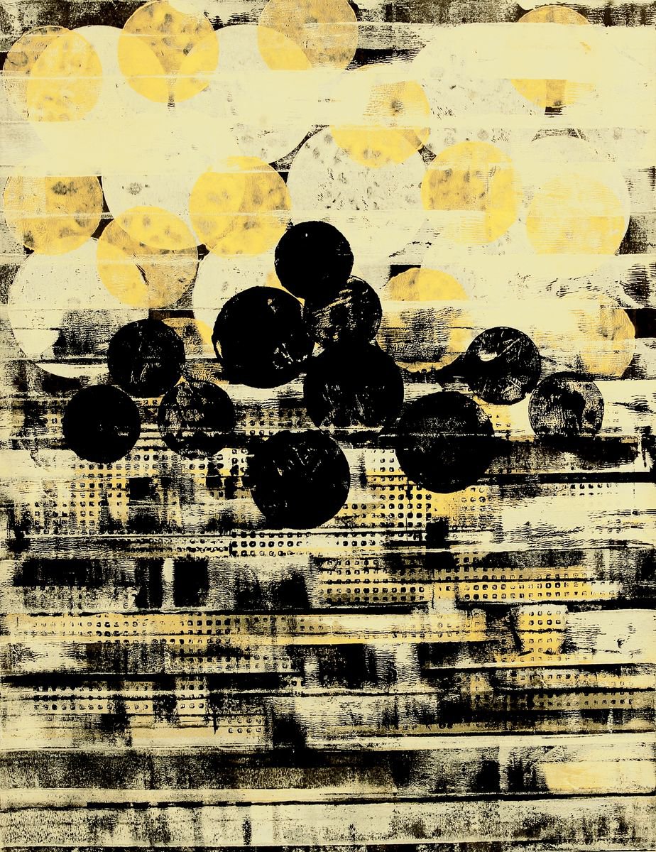 Abstract Acrylic Painting By Petr Strnad, 20 X 26", Nowhere Far Xxiv., Original Artwork