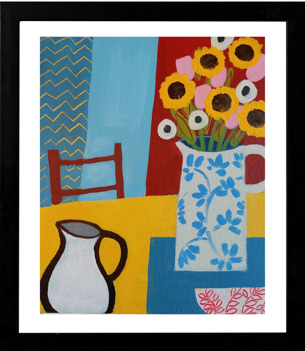 Still Life with a Small White Jug by Jan Rippingham