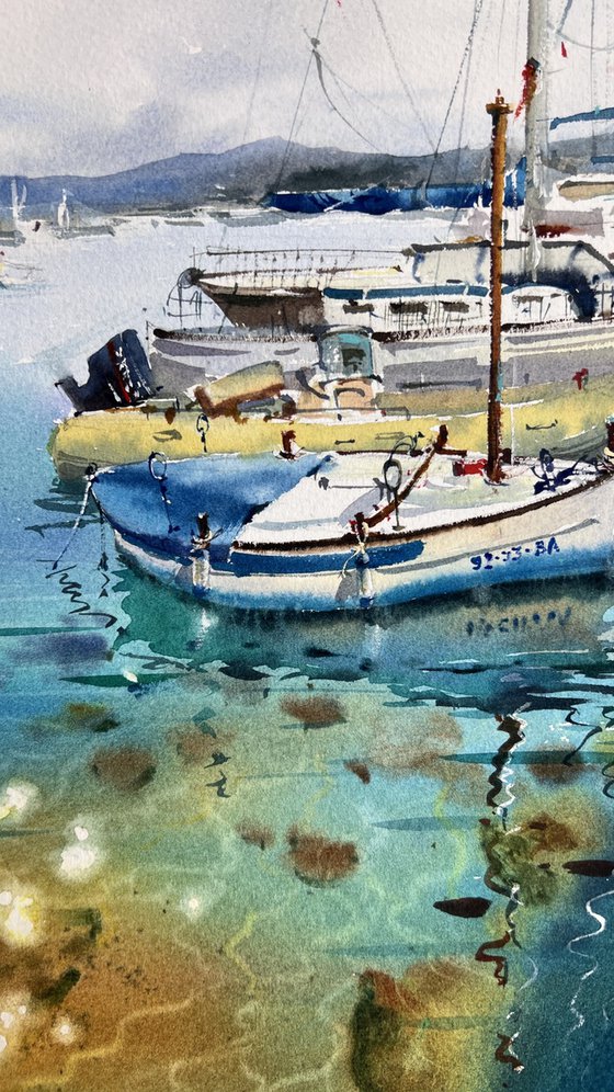 Yachts at anchor #20