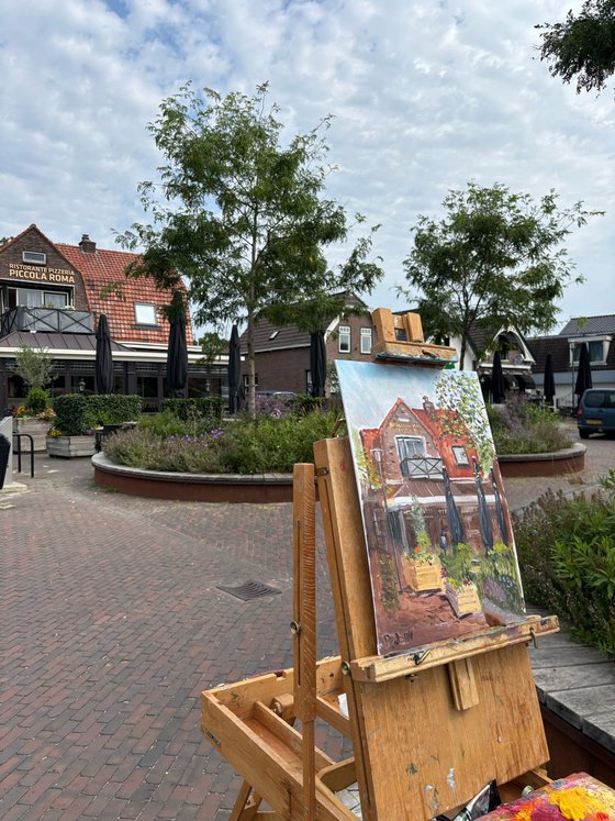 Cafe in Beilen. PleinAir