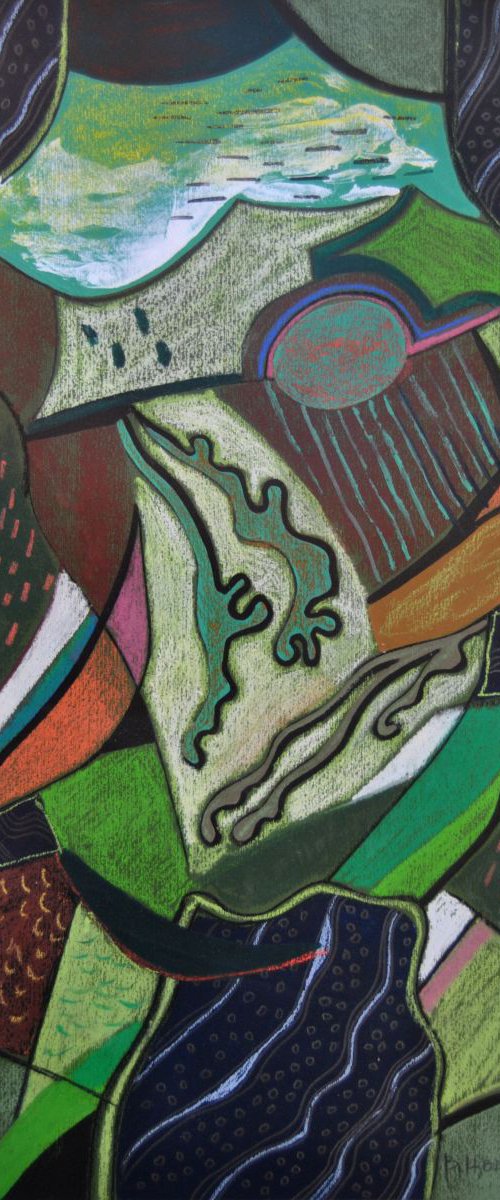 Composition in green by Valeri Tsvetkov