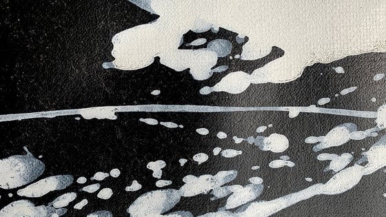 Abstract No. 624 -1 black and white - set of 4