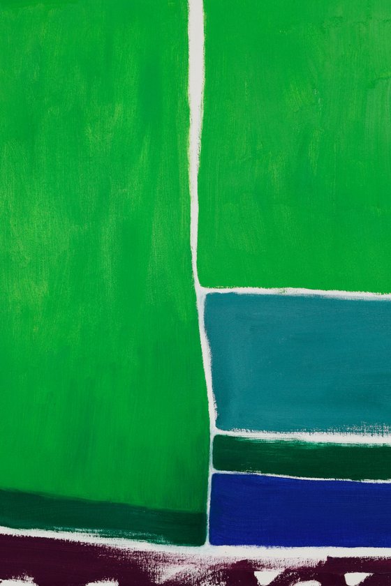 Squares / Green Purple