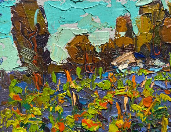 Growing grapes in the village