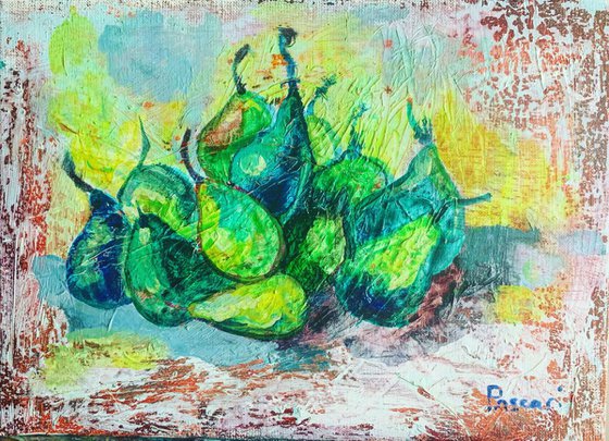 Green pears -still life