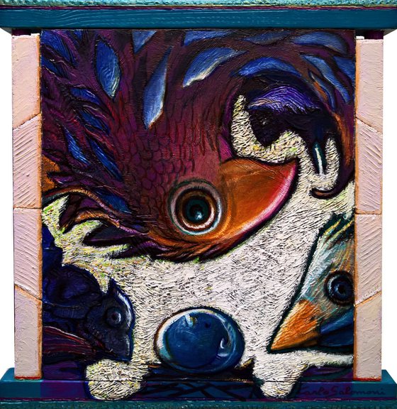 - THE NEST - ( 27 x 26 cm - INTEGRATED FRAME )