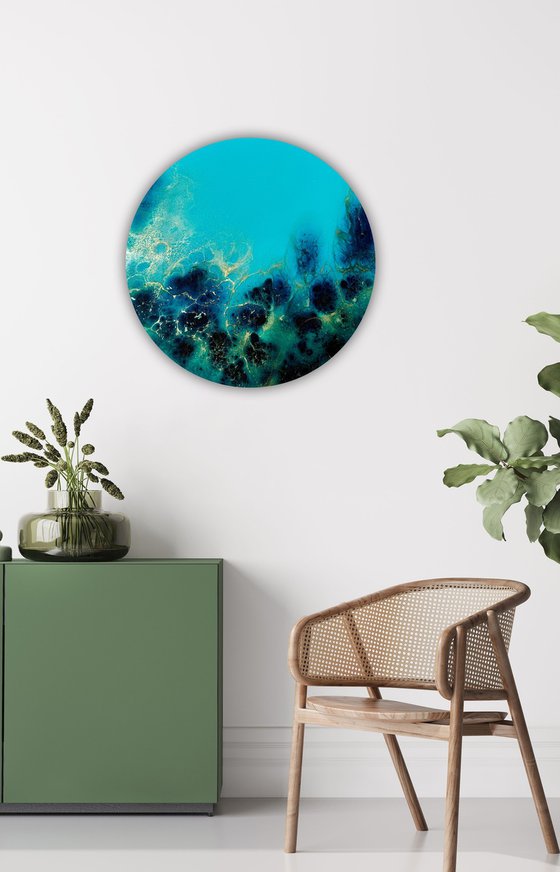 Golden Halo, Blue Depth #4