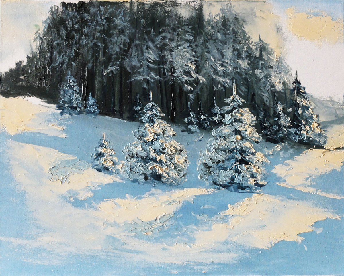 Winter Trees by Valeriia Radziievska