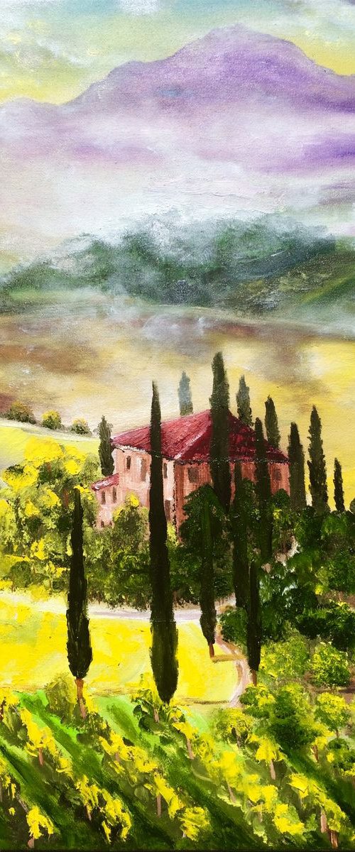 Tuscany Siena vineyards by Inna Montano