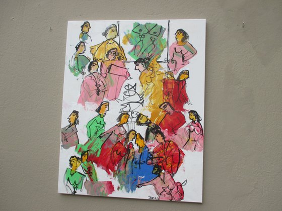 People in gallery