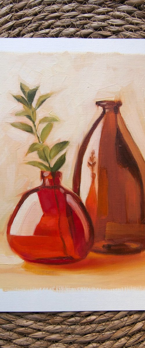 Red glass by Anna Bernadskaya