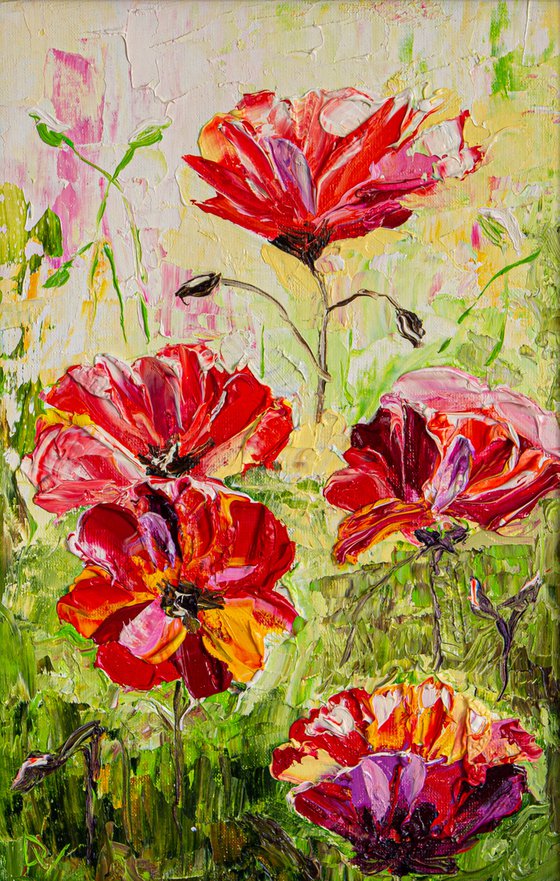 Red flowers(framed)