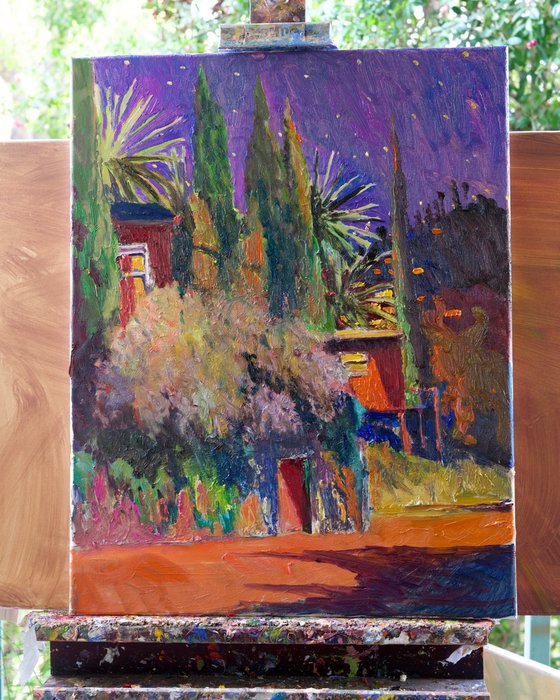 NIght in Suburbs. California