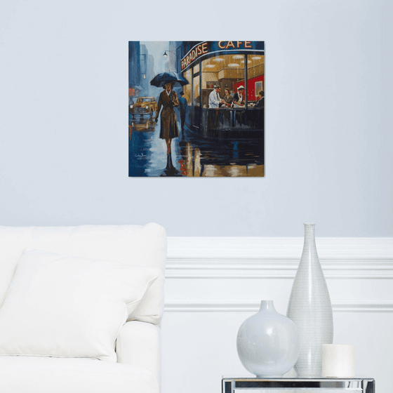 Rain at Paradise Café