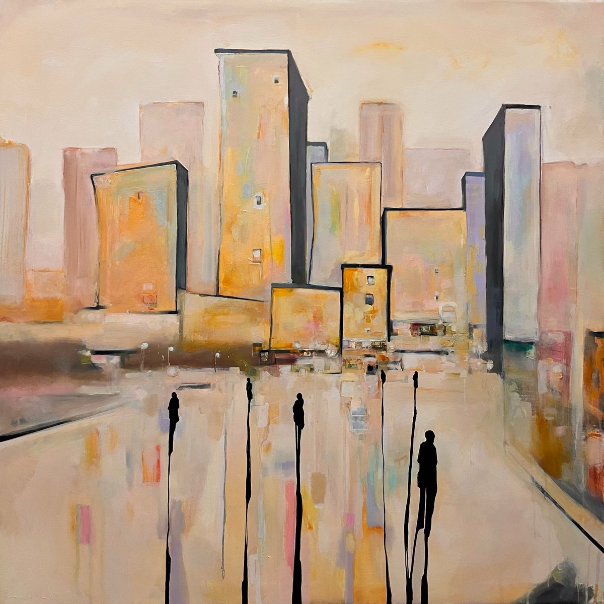 Portsville By Romuald Mulk Musiolik, 39 X 39, Artwork For Sale On Artfinder