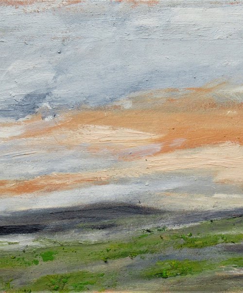 Soft pink Clouds Evening by Sherry Edmondson