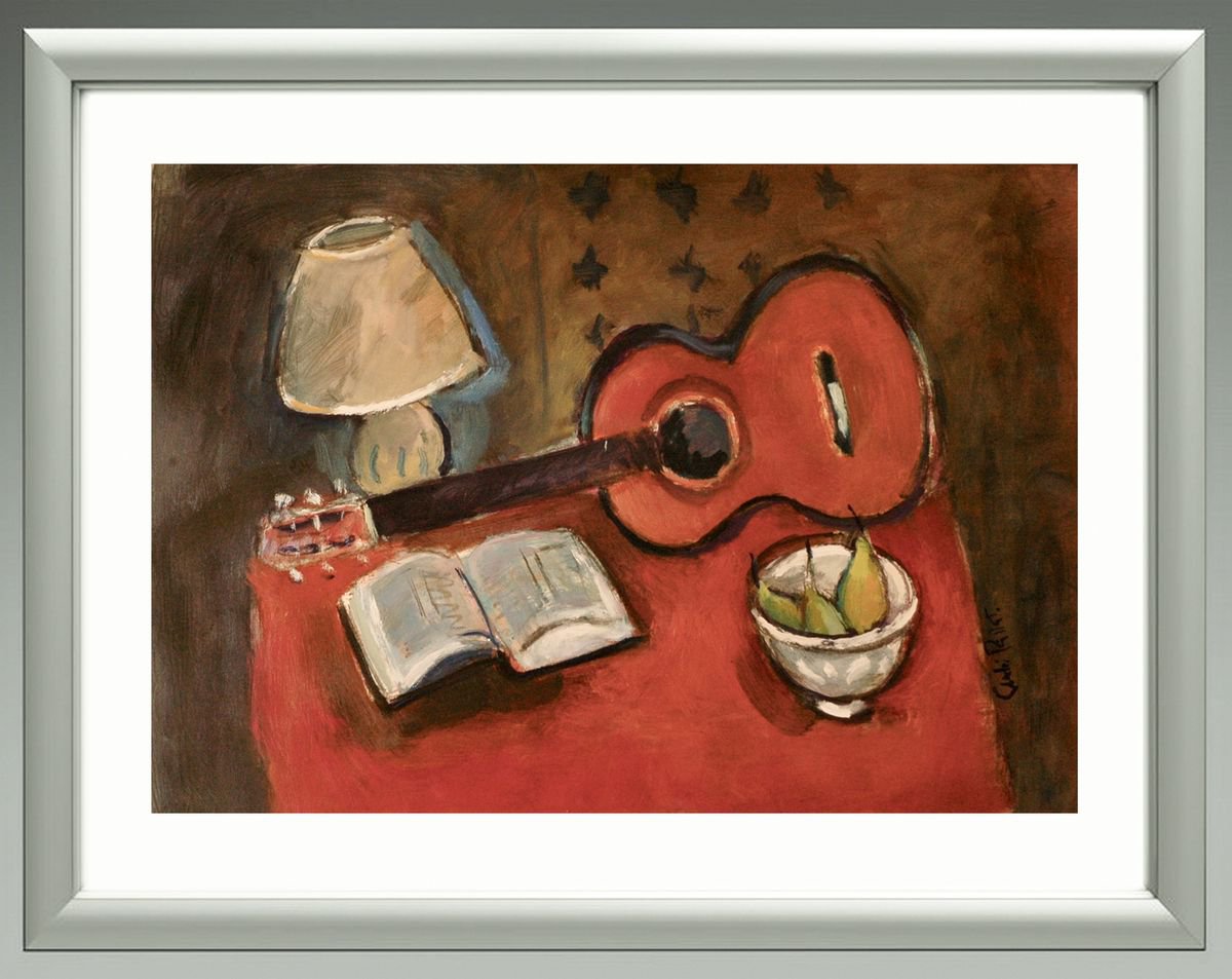 Still Life with Guitar by Andre Pallat